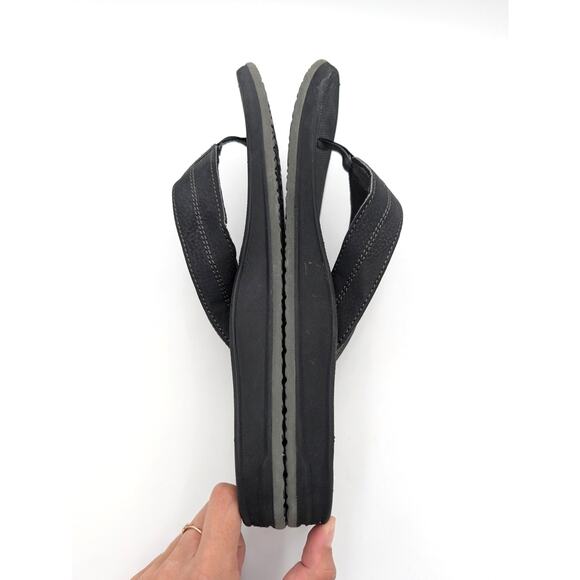 Reef Element TQT Flip Flop Thong Sandals Slip-On Men's Black Size US14 EU47 - Picture 8 of 12